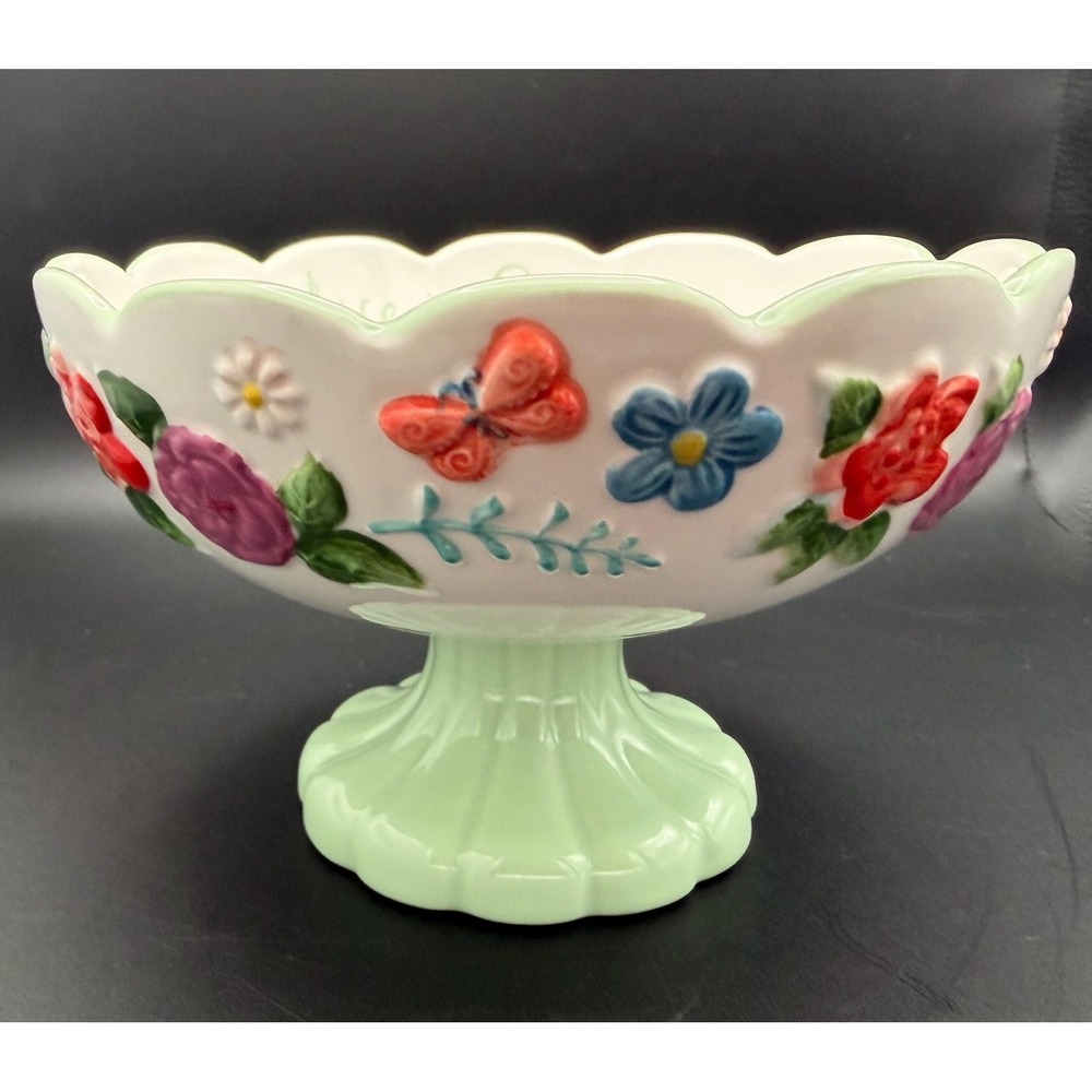 The Pioneer Woman "Life Is Sweet" Painted Meadow Pedestal Candy Bowl *RETIRED*